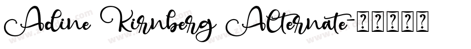 Adine Kirnberg Alternate字体转换
